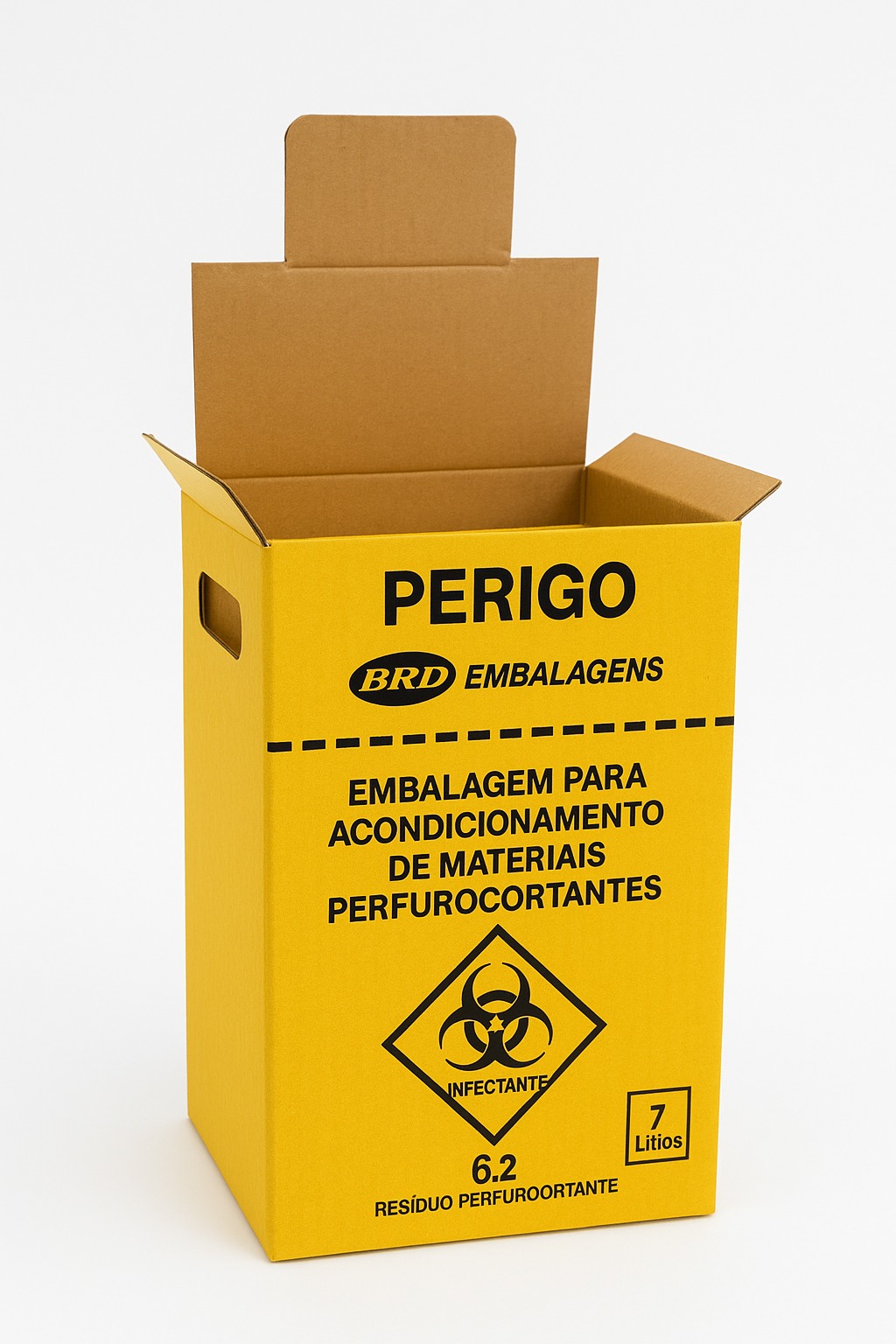 Coletor Amarelo 7L vista 2